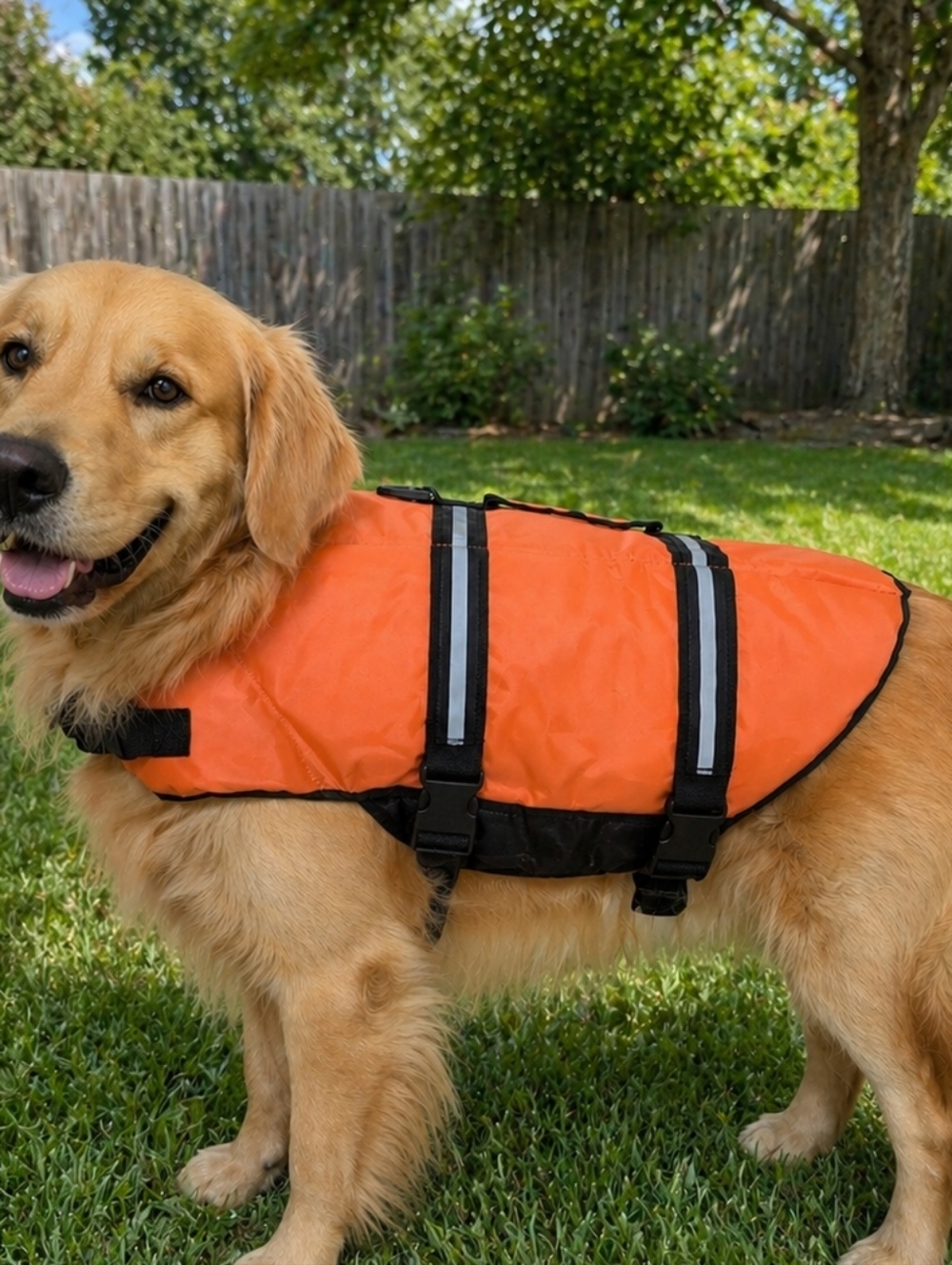 High-Visibility Dog Life Jacket | Reflective Pet Float Vest |